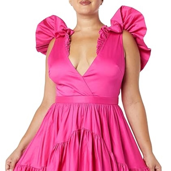 NEW- Ruffle Dress with Flounce (Pink) - Featured on Making The Cut TV Show - Picture 3 of 5